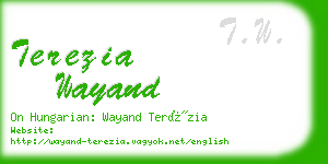 terezia wayand business card